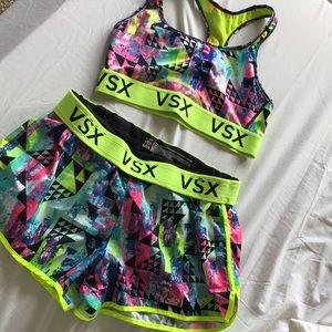 VS Sport Sports Bra and Running Shorts Combo